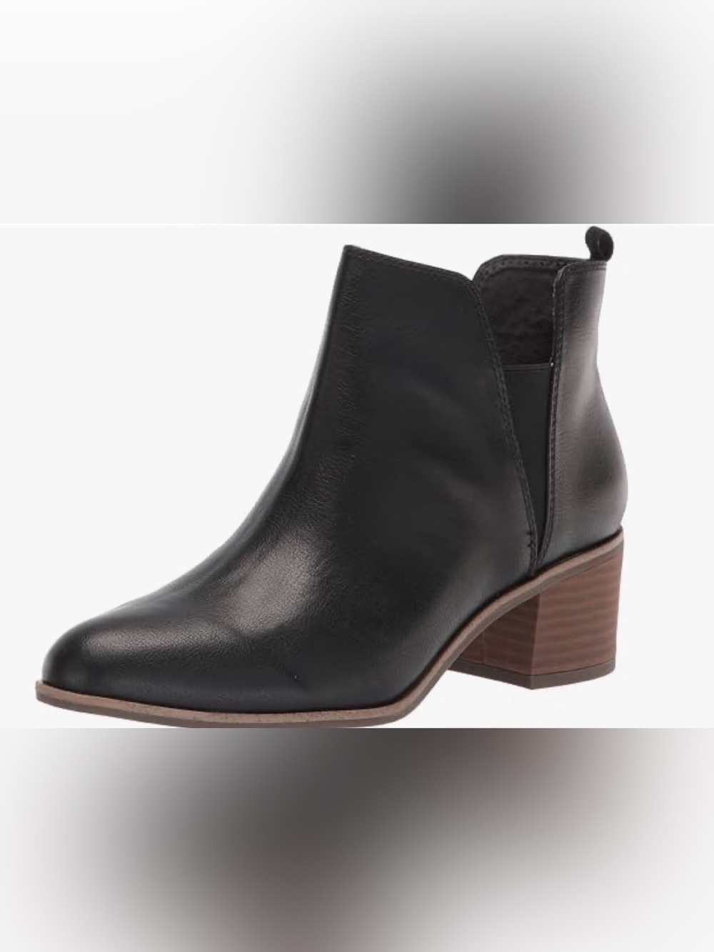 Dr. Scholl’s Women’s Black Teammate Ankle Boot with Low Heel